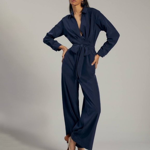 Anthropologie Pants - HTF Anthropologie Cut-Out Wide-Leg Jumpsuit